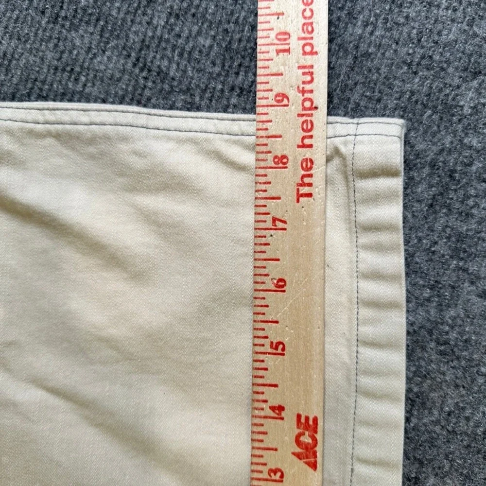 P&Co Mens Utility Trousers Sand Beige Cotton Twill Workwear Pants Size 34